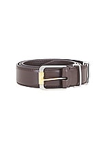 The Row Metallic Loop Belt in Brown Ans, view 3, click to view large image.