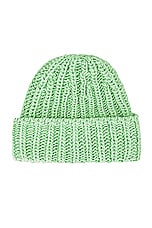 The Row Tobit Beanie in GREEN, view 1, click to view large image.