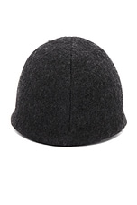 The Row Zeno Beanie in Anthracite, view 3, click to view large image.