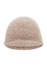 The Row Zeno Beanie in Sesame Melange, view 1, click to view large image.