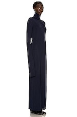The Row Alicho Dress in Navy, view 2, click to view large image.