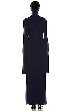 The Row Alicho Dress in Navy, view 3, click to view large image.