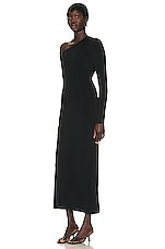 The Row Londrina Dress in Black, view 3, click to view large image.