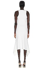 The Row Olinda Dress in Optic White, view 3, click to view large image.