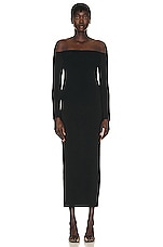 The Row Teresina Dress in Black, view 1, click to view large image.