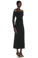 The Row Teresina Dress in Black, view 2, click to view large image.