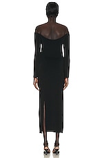The Row Teresina Dress in Black, view 3, click to view large image.