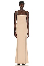 The Row Camren Dress in Beige, view 1, click to view large image.