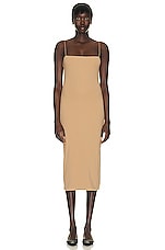 The Row Haku Dress in Tan, view 1, click to view large image.