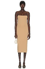 The Row Haku Dress in Tan, view 4, click to view large image.