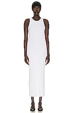 The Row Tikea Dress in Optic White, view 1, click to view large image.