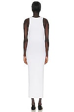 The Row Tikea Dress in Optic White, view 3, click to view large image.