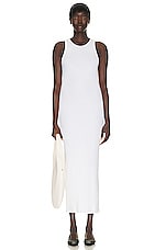 The Row Tikea Dress in Optic White, view 4, click to view large image.