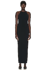 The Row Coralia Dress in Black, view 1, click to view large image.