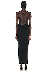 The Row Coralia Dress in Black, view 3, click to view large image.