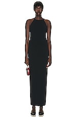 The Row Coralia Dress in Black, view 4, click to view large image.