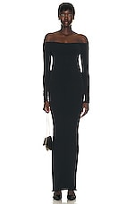 The Row Curitiba Dress in Black, view 4, click to view large image.