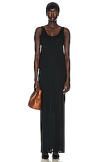 The Row Toman Dress in Black, view 4, click to view large image.