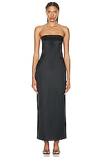 The Row Reeta Dress in Black, view 1, click to view large image.