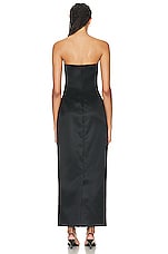 The Row Reeta Dress in Black, view 3, click to view large image.