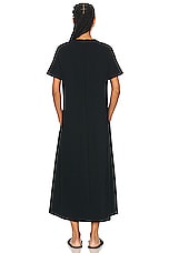 The Row Carolina Dress in Black, view 3, click to view large image.