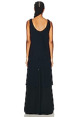 The Row Bumi Dress in Dark Navy, view 3, click to view large image.