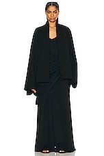 The Row Bumi Dress in Dark Navy, view 4, click to view large image.