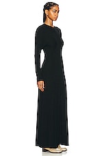 The Row Venusia Dress in BLACK, view 2, click to view large image.