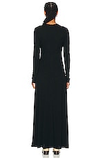 The Row Venusia Dress in BLACK, view 3, click to view large image.