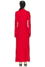 The Row Myra Dress in GOJI BERRY, view 3, click to view large image.