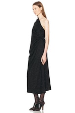 The Row Dorota Dress in Black, view 3, click to view large image.