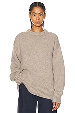 The Row Himus Sweater in Taupe, view 1, click to view large image.