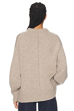 The Row Himus Sweater in Taupe, view 3, click to view large image.