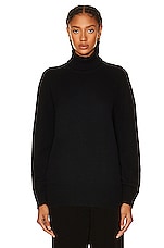 The Row Stepny Sweater in Black, view 1, click to view large image.