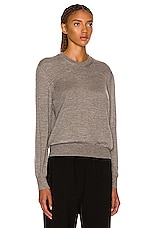 The Row Islington Sweater in Medium Grey, view 2, click to view large image.