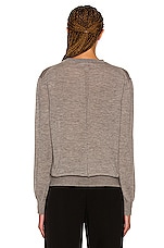 The Row Islington Sweater in Medium Grey, view 3, click to view large image.