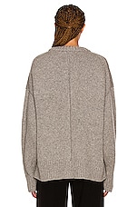The Row Ophelia Sweater in Grey Melange, view 3, click to view large image.