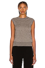 The Row Balham Sweater in Medium Grey, view 1, click to view large image.