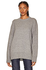 The Row Sibem Sweater in Grey Melange, view 1, click to view large image.