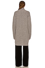 The Row Fulham Cardigan in Medium Heather Grey, view 3, click to view large image.
