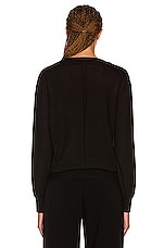 The Row Stockwell Sweater in Black, view 3, click to view large image.