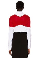 The Row Vic Top in Crimson Red, view 3, click to view large image.