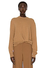 The Row Melino Sweater in Camel, view 1, click to view large image.