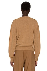 The Row Melino Sweater in Camel, view 3, click to view large image.