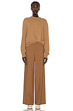 The Row Melino Sweater in Camel, view 4, click to view large image.