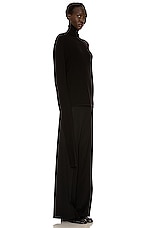 The Row Carlus Top in Black, view 3, click to view large image.
