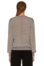The Row Stockwell Sweater in Medium Grey, view 3, click to view large image.