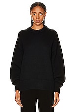 The Row Ophelia Sweater in Black, view 1, click to view large image.