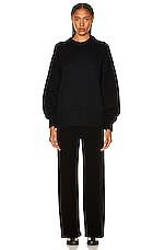 The Row Ophelia Sweater in Black, view 4, click to view large image.