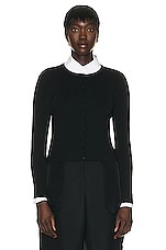 The Row Corole Cardigan in Black, view 1, click to view large image.